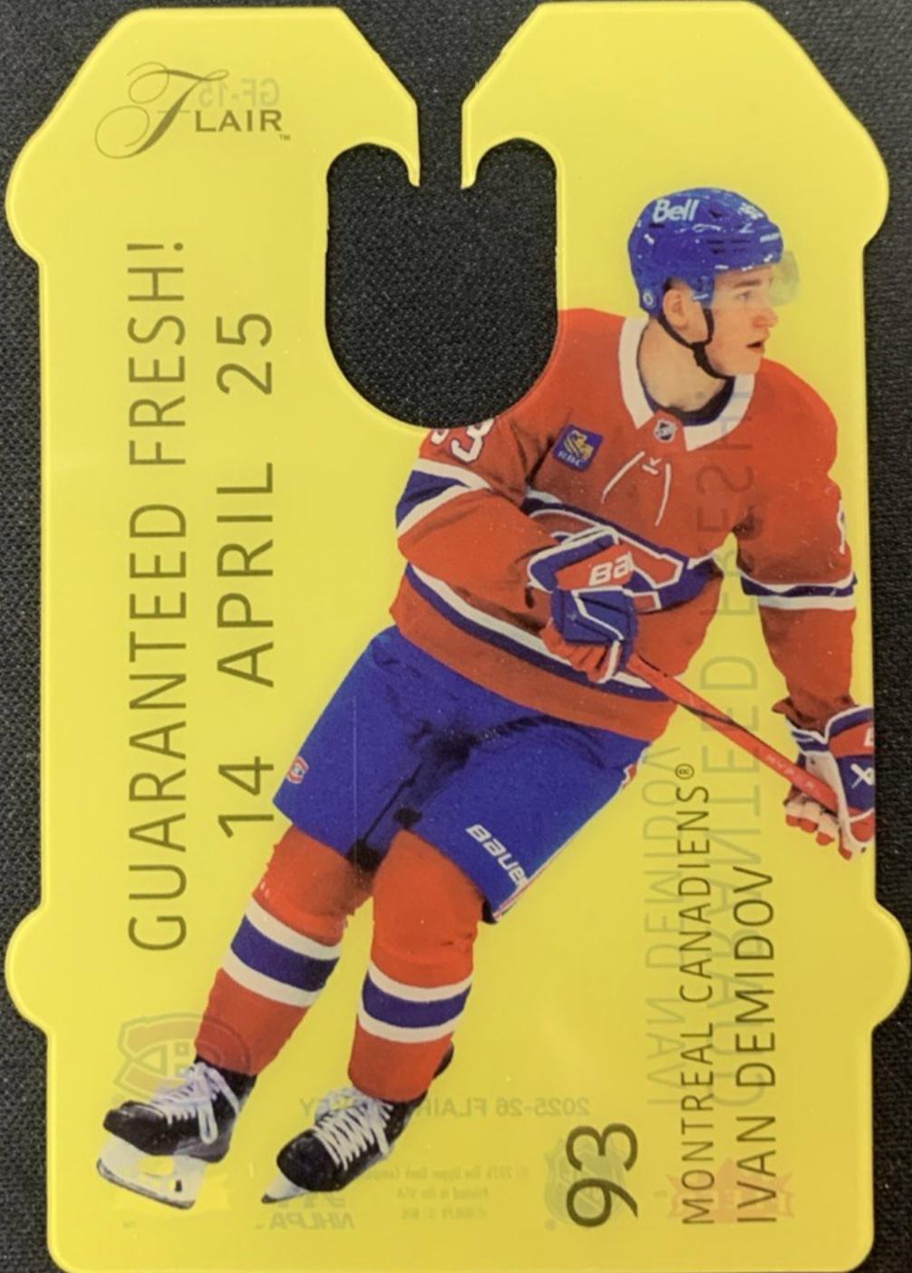 Ivan Demidov #GF-15 2025-26 Flair Hockey Guaranteed Fresh!