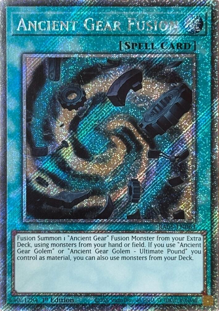 Ancient Gear Fusion [Platinum Secret Rare] RA05-EN063