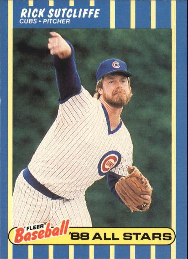Rick Sutcliffe #41 1988 Fleer Baseball All Stars