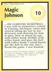 Back Side | Magic Johnson Basketball Cards 1991 Tuff Stuff