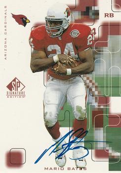 Mario Bates #MB 1999 Sp Signature Autograph Football