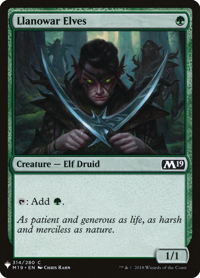 Llanowar Elves #314 Magic The List Reprints