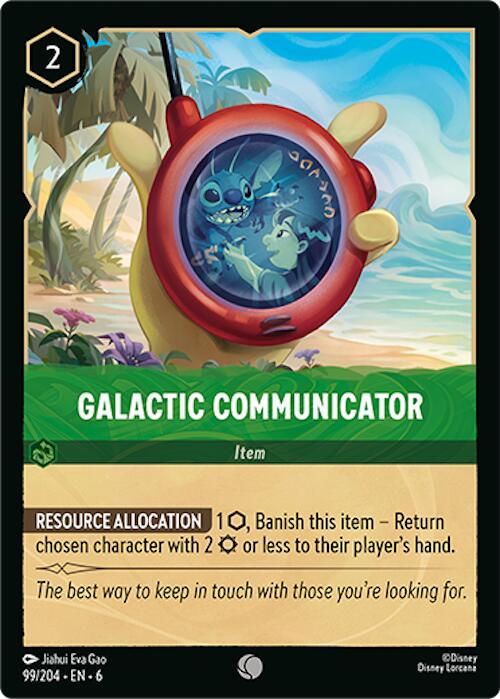 Galactic Communicator #99 Lorcana Azurite Sea