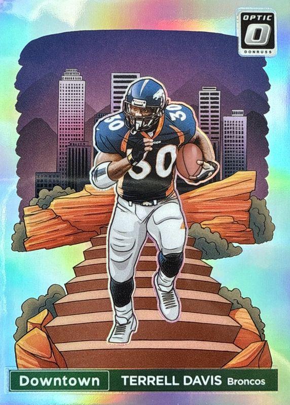 Terrell Davis #24 Football Cards 2024 Panini Donruss Optic Downtown