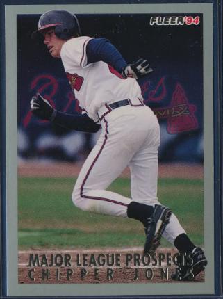 Chipper Jones #18 Baseball Cards 1994 Fleer Major League Prospects