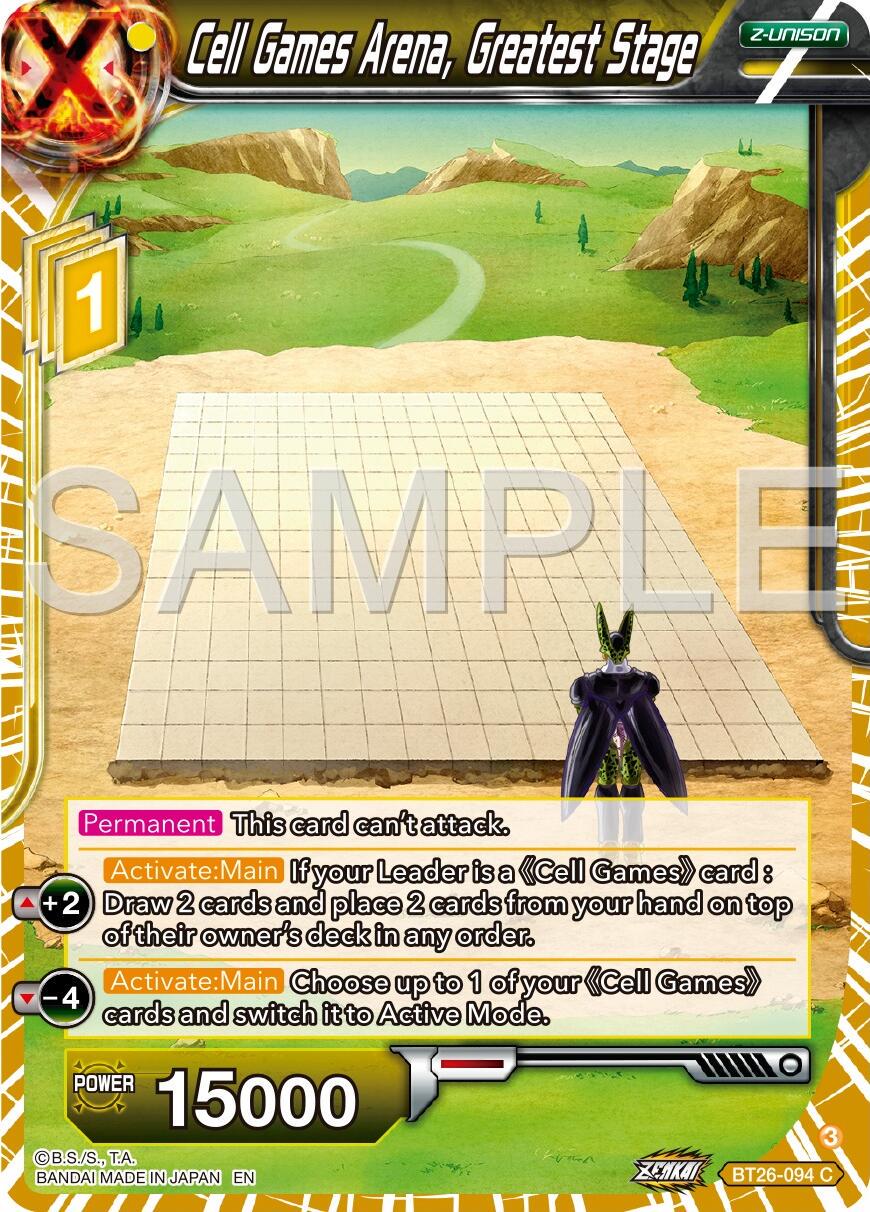 Cell Games Arena, Greatest Stage BT26-094 Dragon Ball Super Ultimate Advent