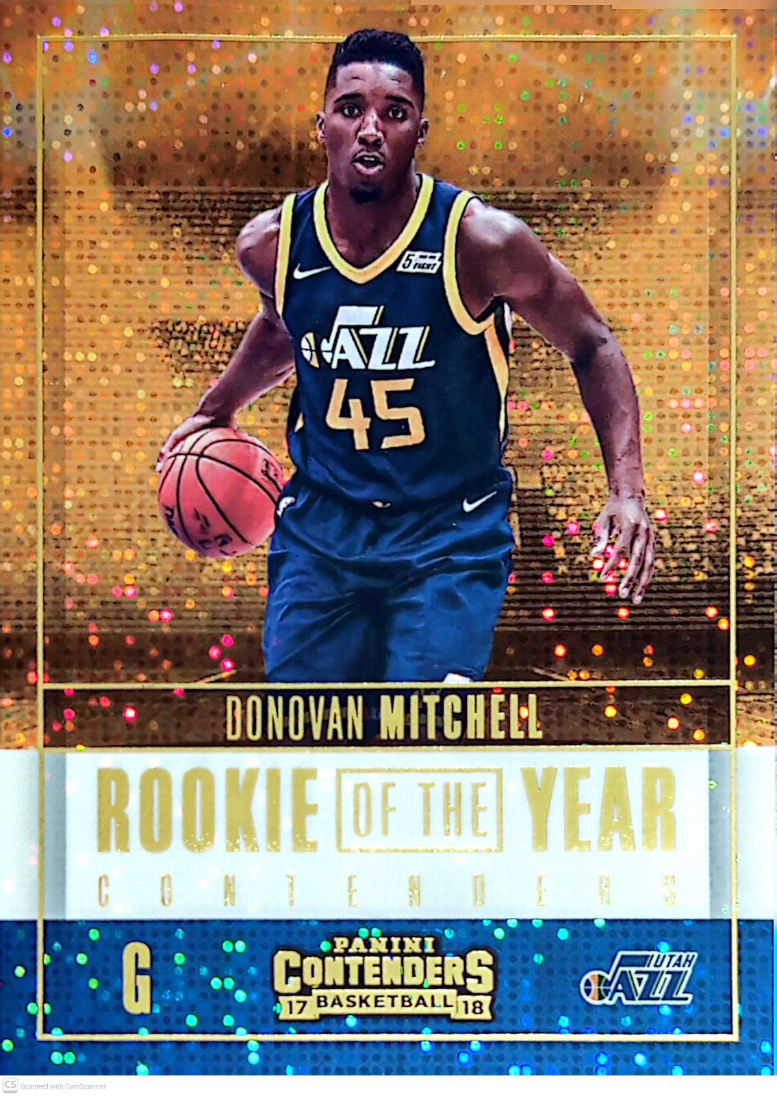 Donovan Mitchell #12 2017-18 Panini Contenders Basketball Rookie of the Year Contenders