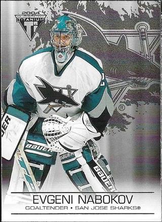 Evgeni Nabokov #89 2003 Pacific Private Stock Titanium Hockey