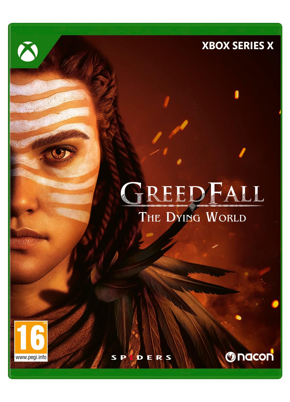 Carátula de GREEDFALL The Dying World para Xbox Series X (edición PAL España)