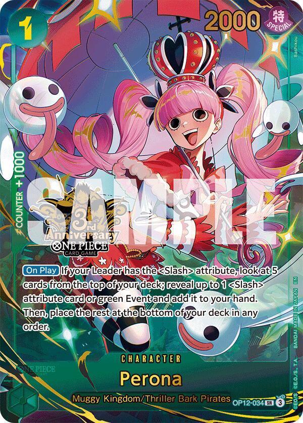 Perona [Japanese 3rd Anniversary] OP12-034 Prices | One Piece