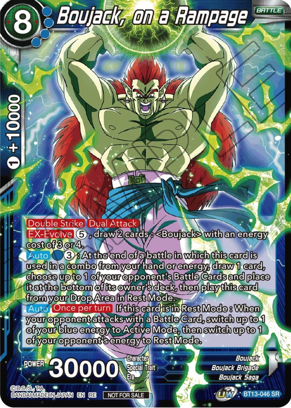 Boujack, On a Rampage BT13-046 Dragon Ball Super Divine Multiverse Release Promos