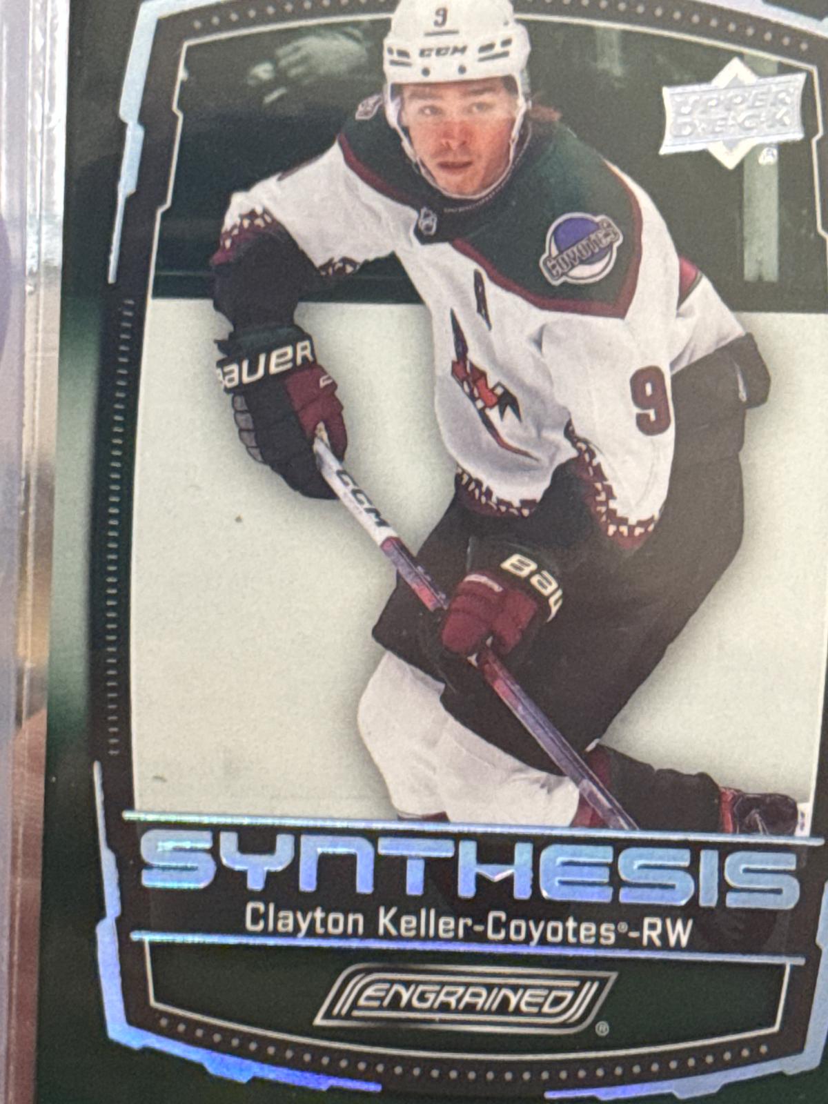 Clayton Keller #S-30 Hockey Cards 2023 Upper Deck Engrained Synthesis