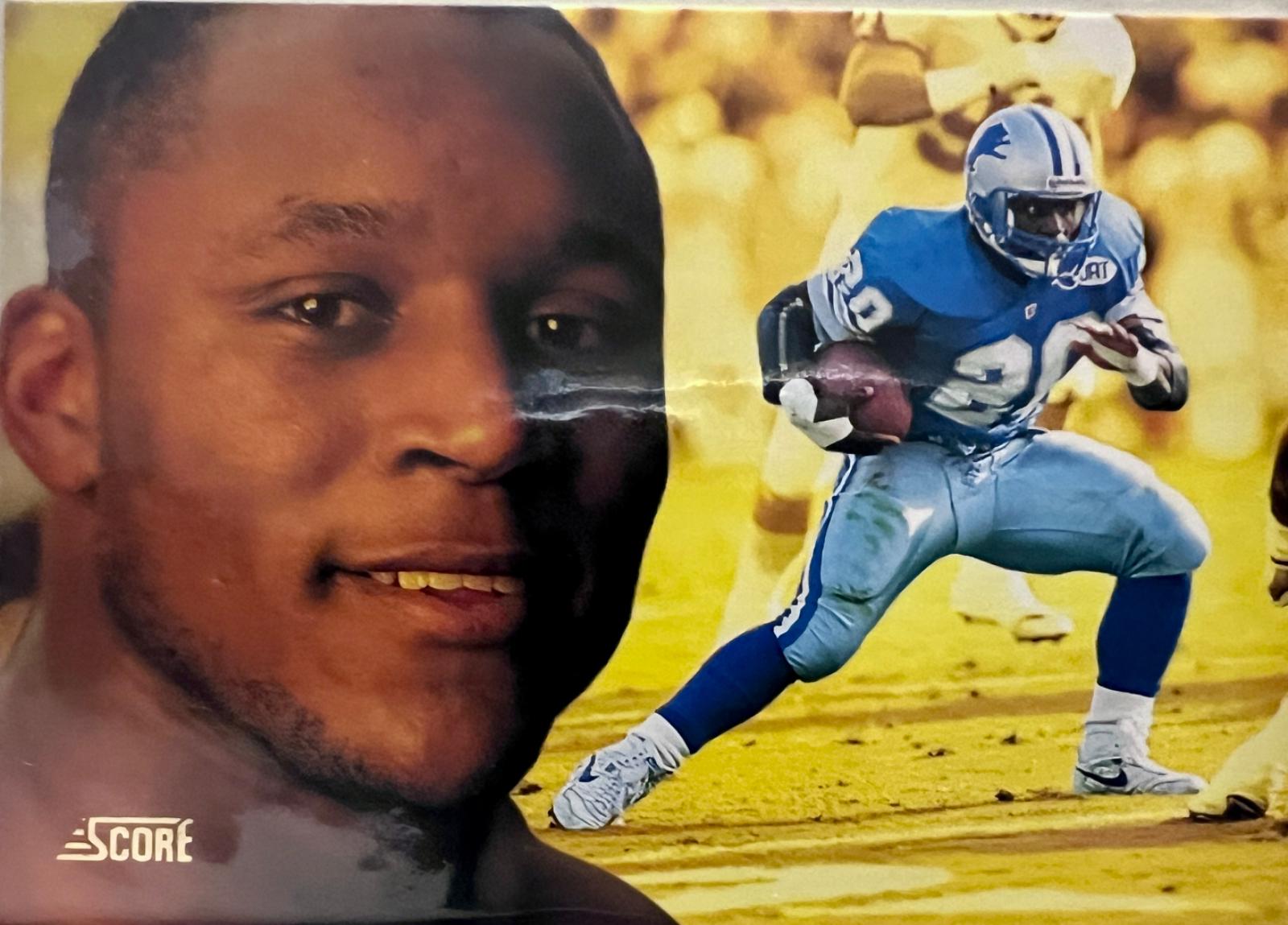 Barry Sanders #4 Football Cards 1992 Panini Score Dream Team