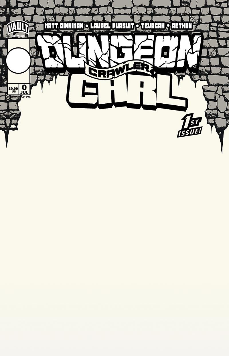 Dungeon Crawler Carl comic cover S-005 - Cover E - Blank sketch cover (Blank sketch)