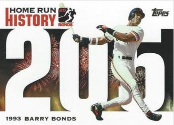 Barry Bonds #BB205 Baseball Cards 2005 Topps Barry Bonds Home Run History