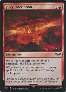 Fiery Inscription