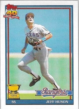 Jeff Huson #756 Baseball Cards 1991 Topps