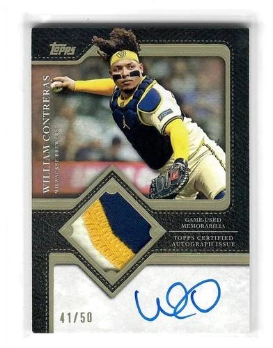 William Contreras #TFAP2-WC 2025 Topps Update Flagship Autograph Patch Baseball