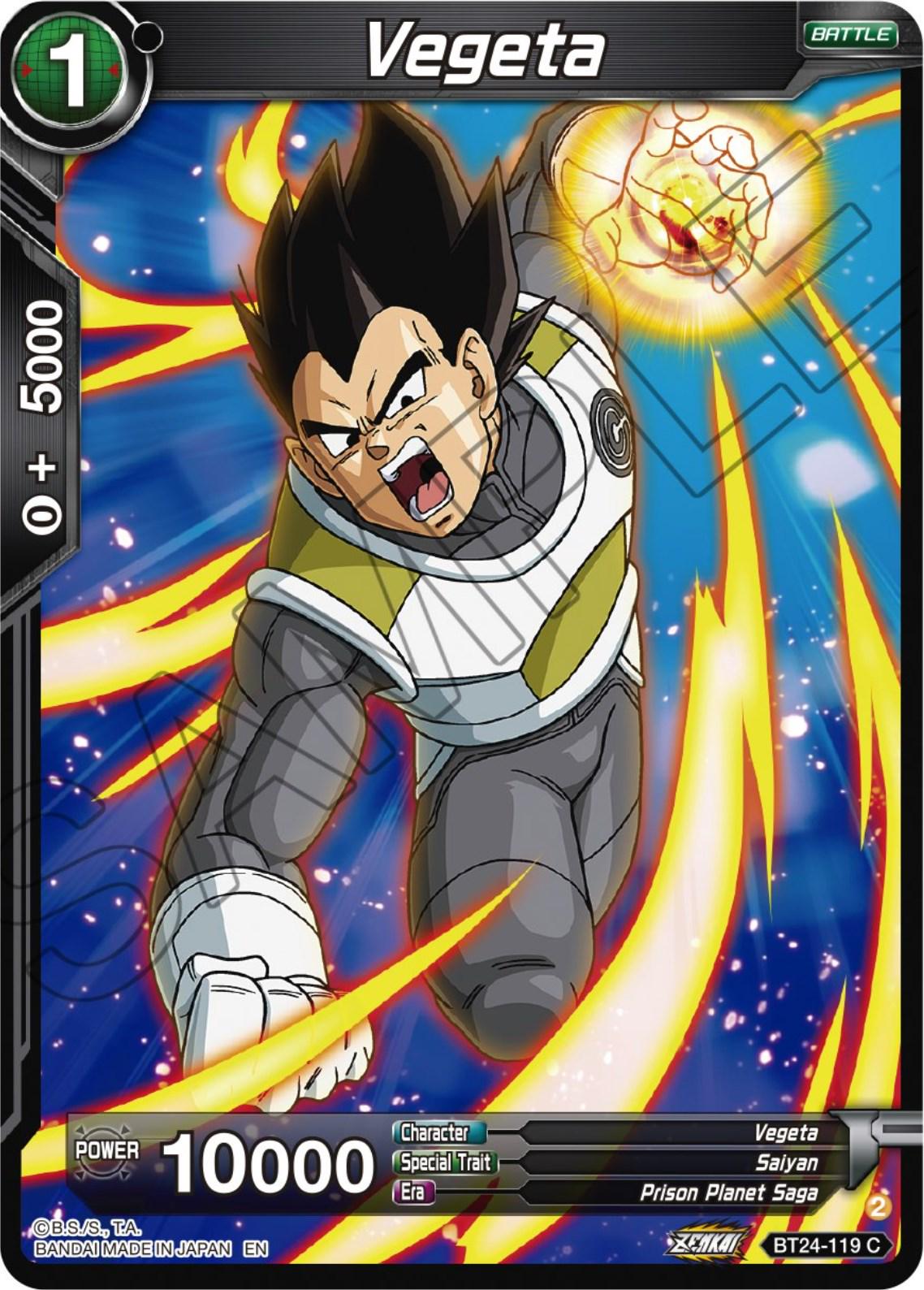 Vegeta BT24-119 Dragon Ball Super Beyond Generations