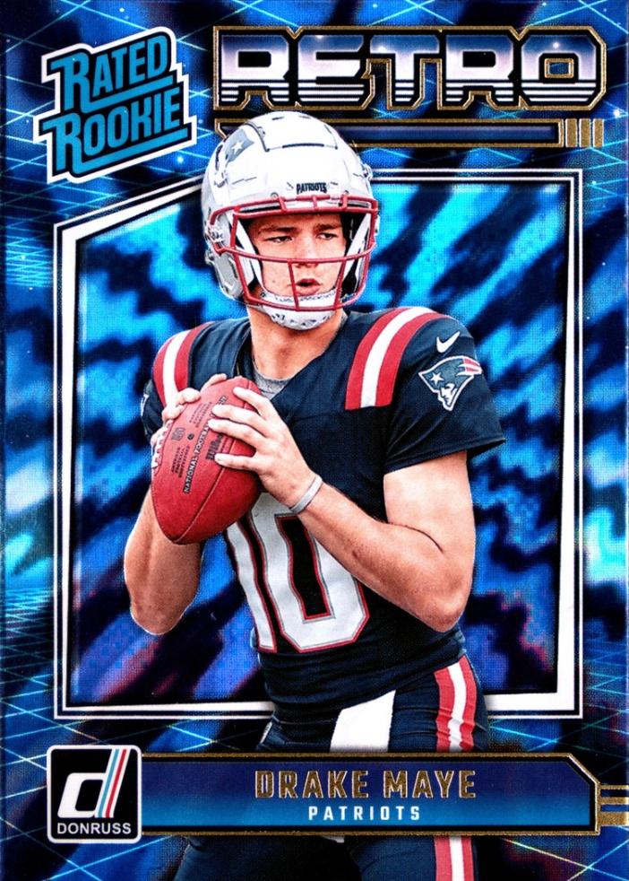 Drake Maye #16 Football Cards 2024 Panini Donruss Rated Rookies Retro