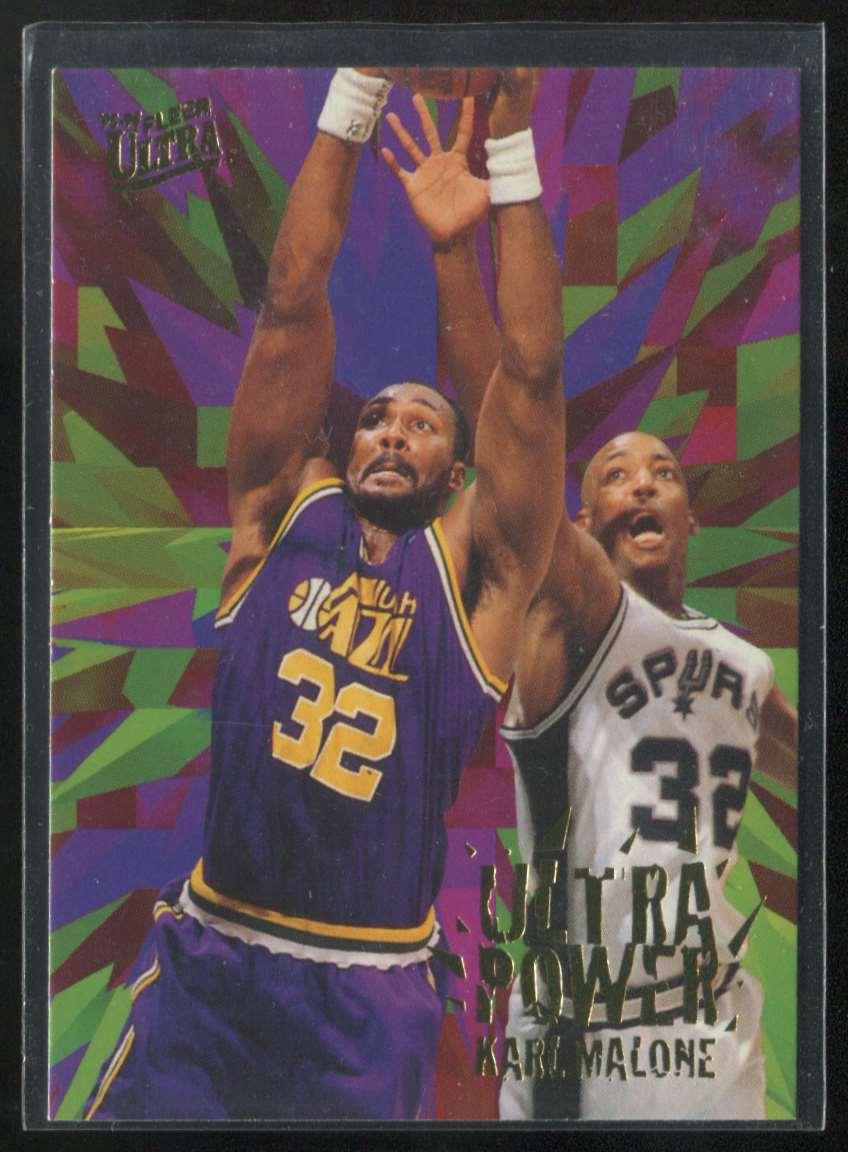 Karl Malone #5 Basketball Cards 1995 Ultra Power