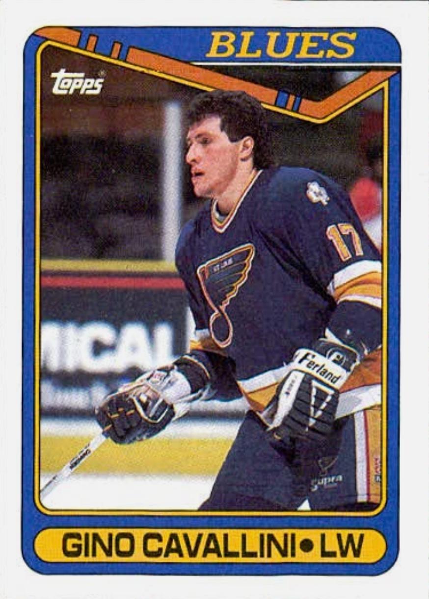 Gino Cavallini #36 1990-91 Topps Hockey