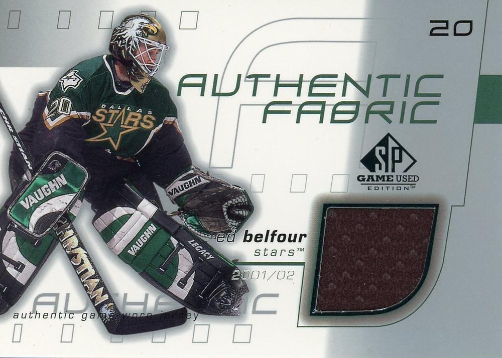 Ed Belfour #AF-EB 2001 Sp Game Used Authentic Fabric Hockey