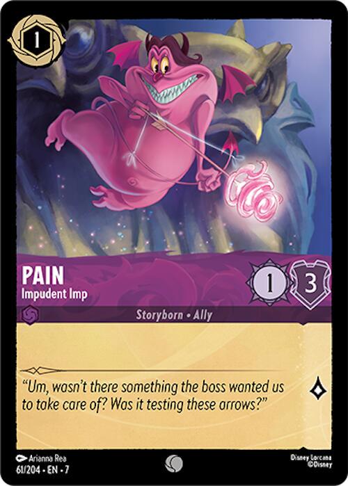Pain - Impudent Imp #61 Lorcana Archazia's Island