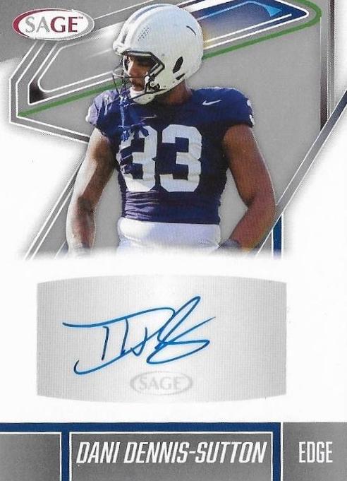 Dani Dennis-Sutton #A-DDS 2026 SAGE Football Autographs