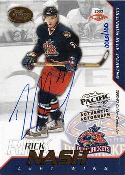 Rick Nash #112 2002 Pacific Calder Hockey