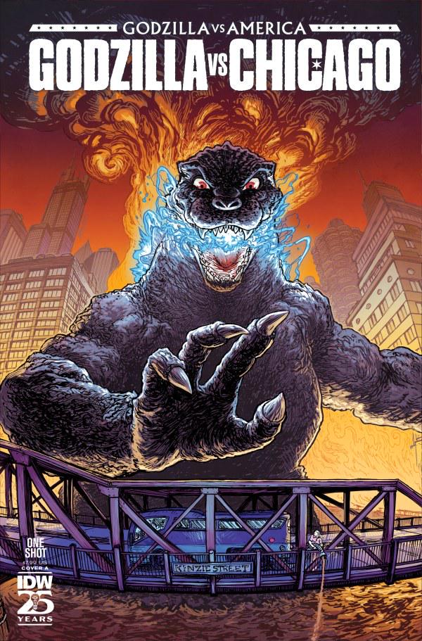 Godzilla vs. America: Chicago #1 (2025) Comic Books Godzilla vs. America: Chicago