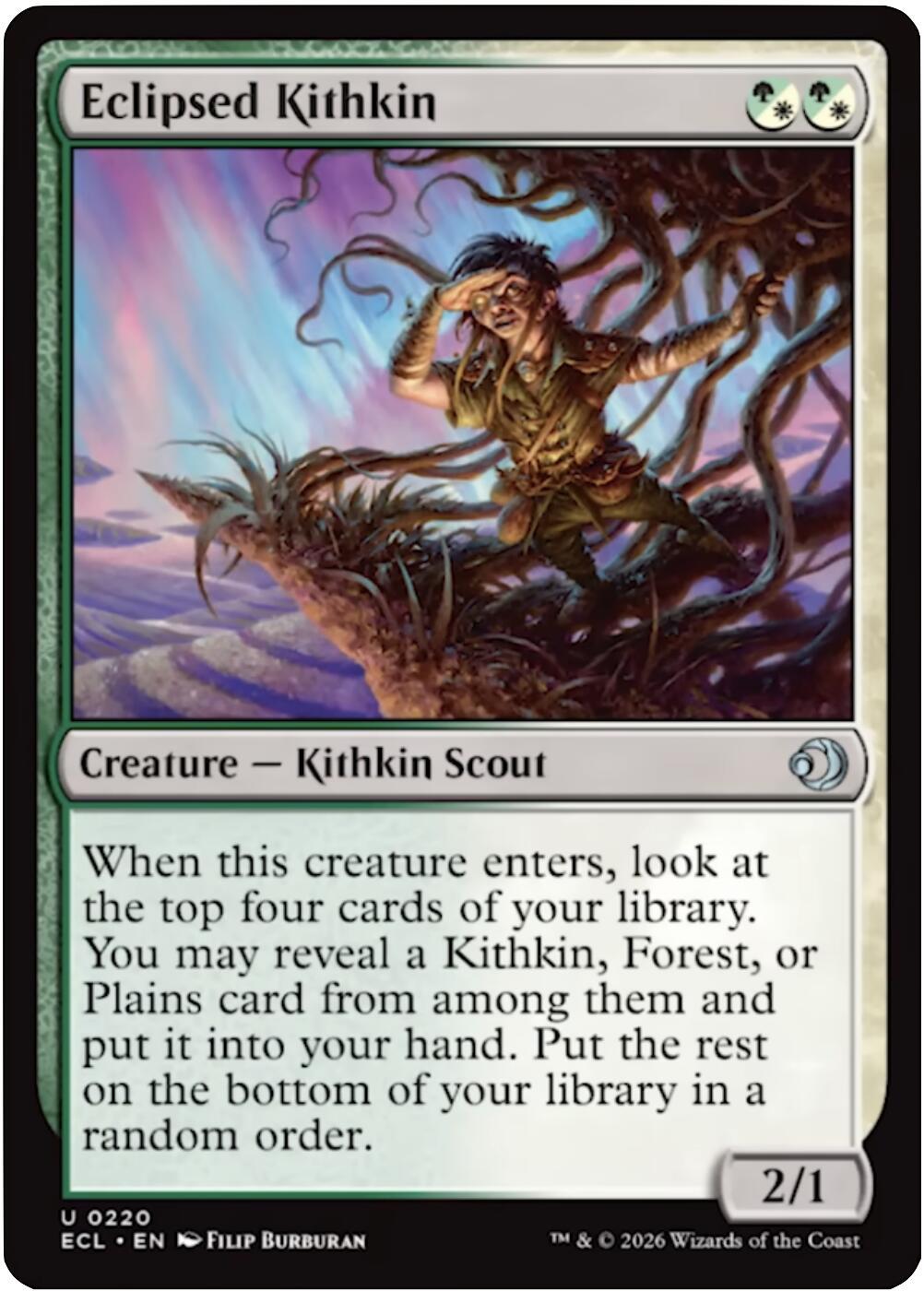 Eclipsed Kithkin (Magic Lorwyn Eclipsed)