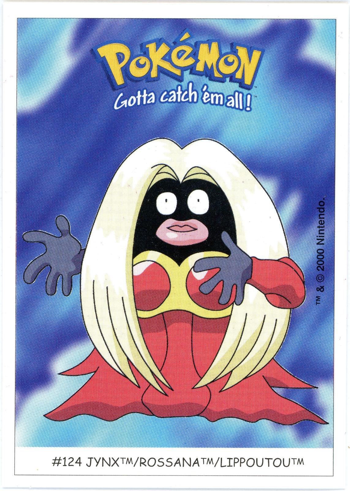 Jynx #124 Pokémon Card from Pokemon 2000 Dunkin Boomer Set 