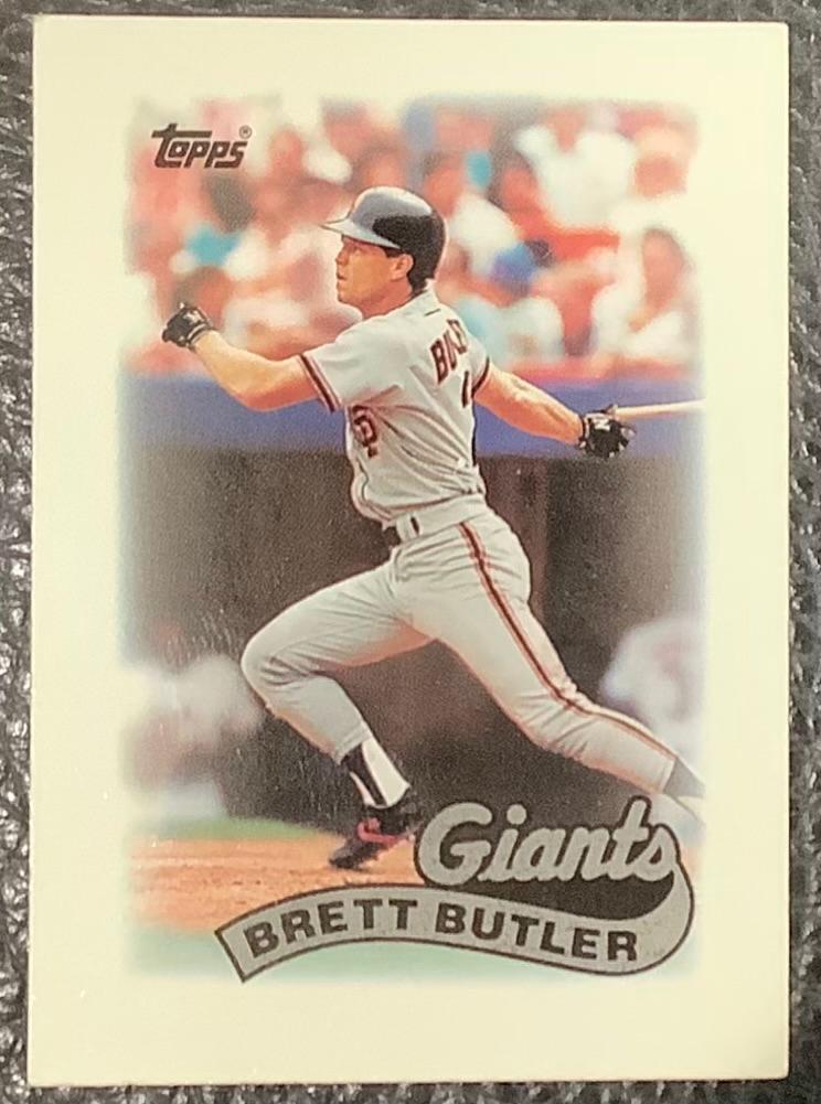 Brett Butler #40 Baseball Cards 1989 Topps Mini League Leaders