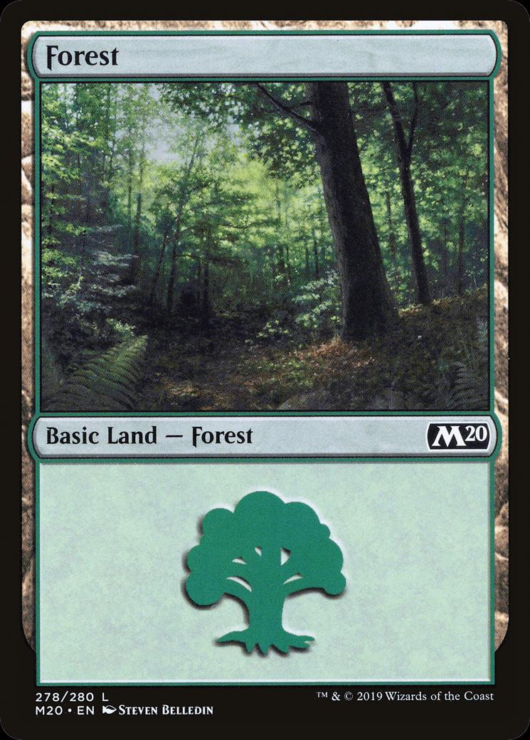 Forest #278 Magic Core Set 2020