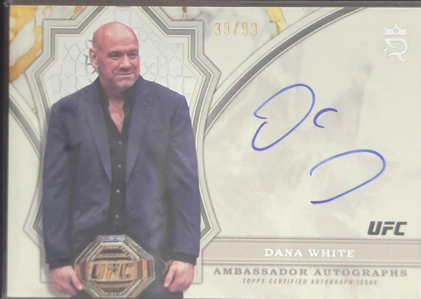 Dana White #AA-DWE Ufc Cards 2024 Topps Royalty UFC Ambassador Autograph