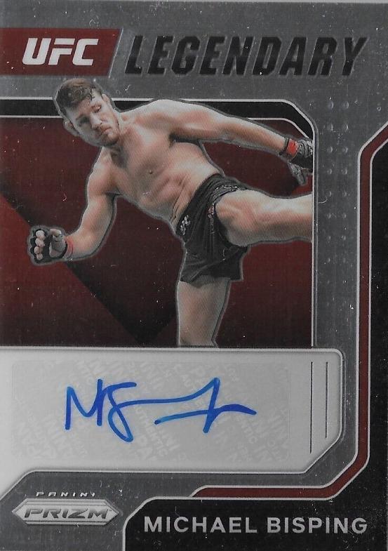 Michael Bisping #LS-MBS Ufc Cards 2022 Panini Prizm UFC Legendary Signatures