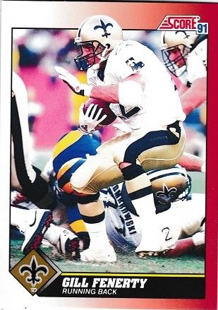Gill Fenerty #144 Football Cards 1991 Score
