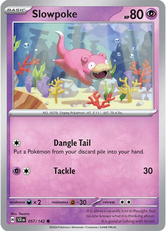 Slowpoke #57 Pokemon Stellar Crown