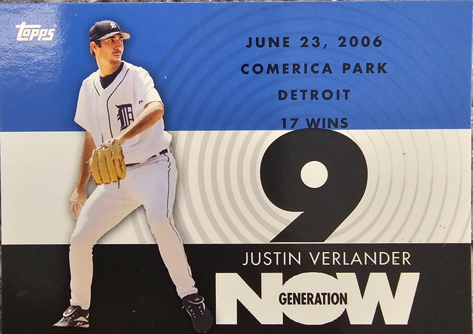 Justin Verlander #GN291 Baseball Cards 2007 Topps Generation Now