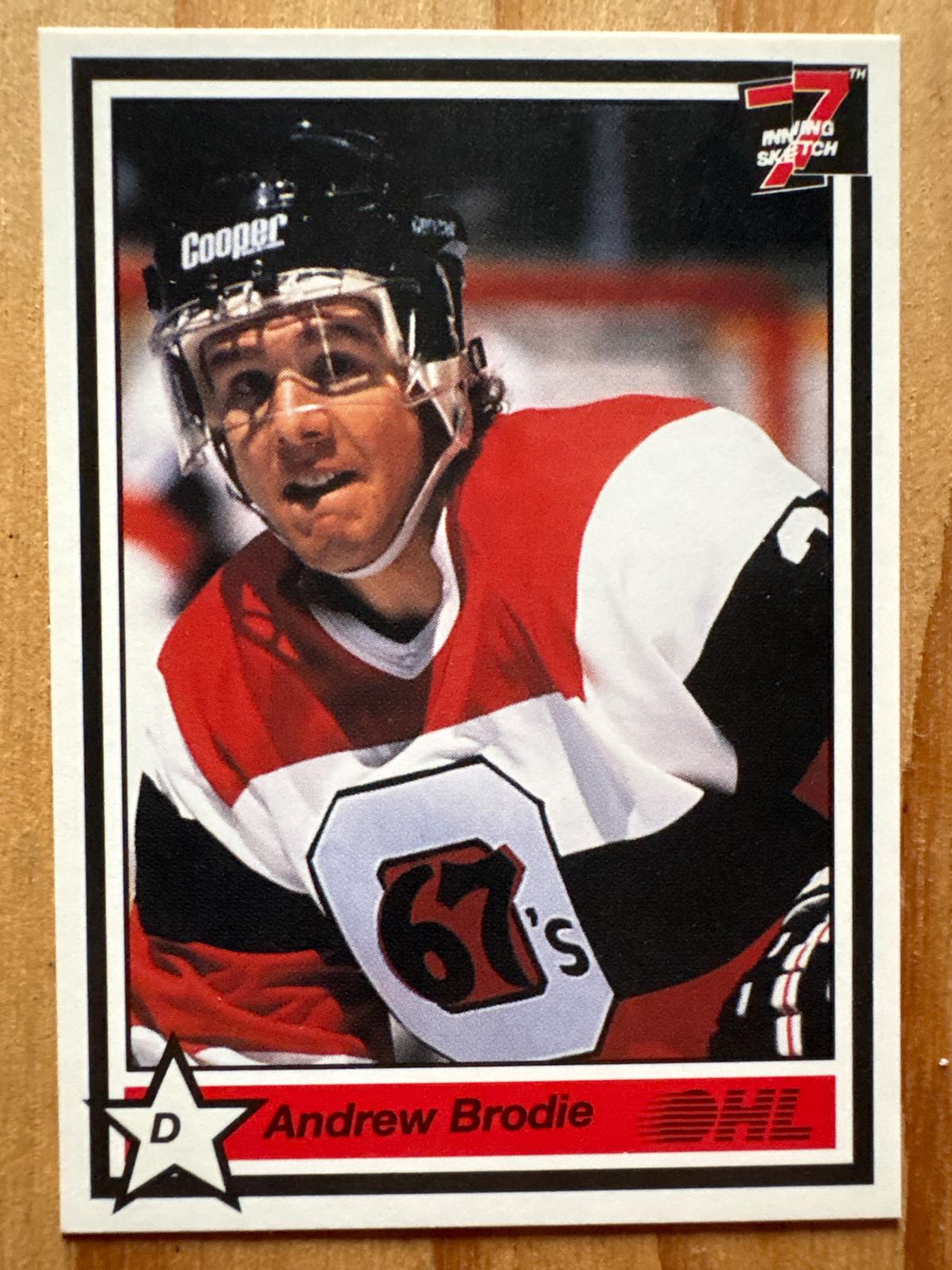 Andrew Brodie #79 1990 7th Inning Sketch Ohl Hockey