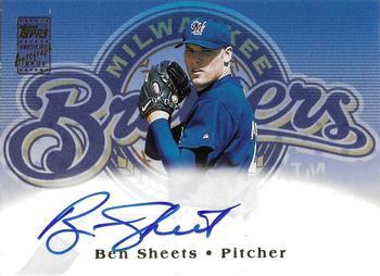 Ben Sheets #TA16 Baseball Cards 2002 Topps Certified Autograph