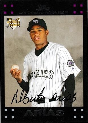 Alberto Arias #UH201 Baseball Cards 2007 Topps Update & Highlights