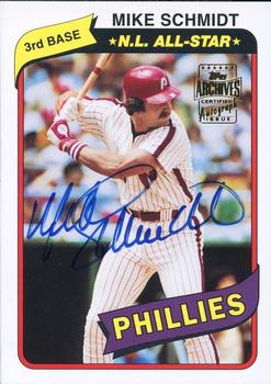 Mike Schmidt #FFA-MS 2003 Topps All Time Fan Favorites Archives Autograph Baseball
