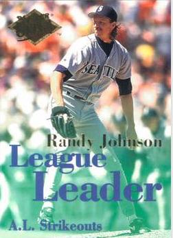 Randy Johnson #5 Baseball Cards 1994 Ultra League Leaders