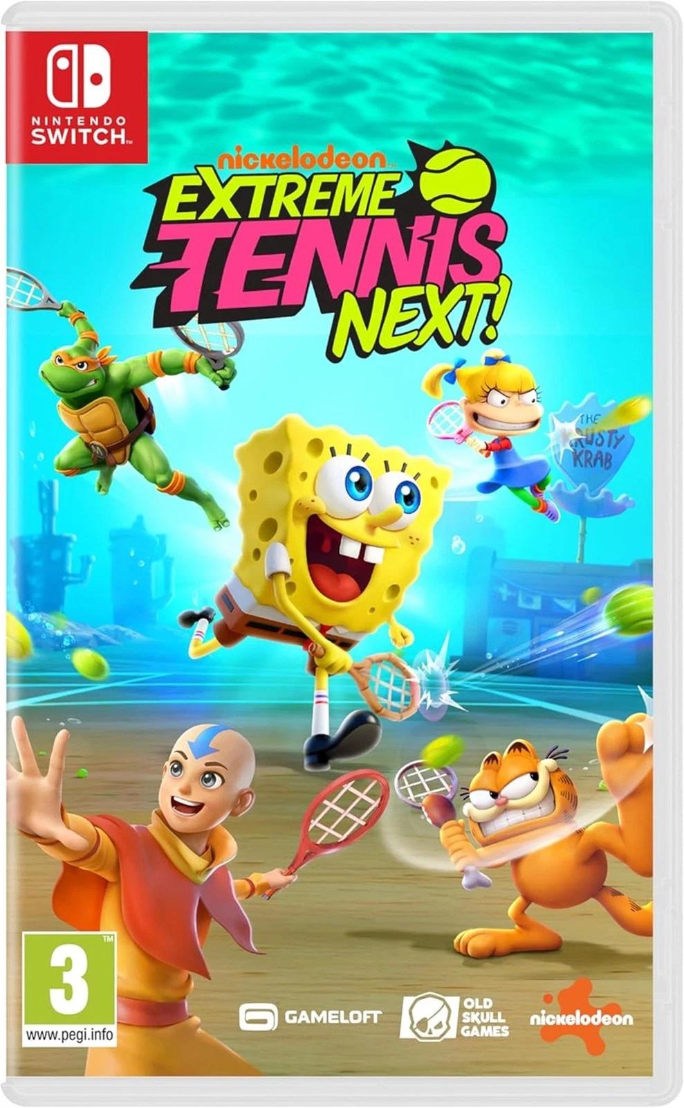 Carátula de Nickelodeon Extreme Tennis: Next! para Switch (edición PAL España)