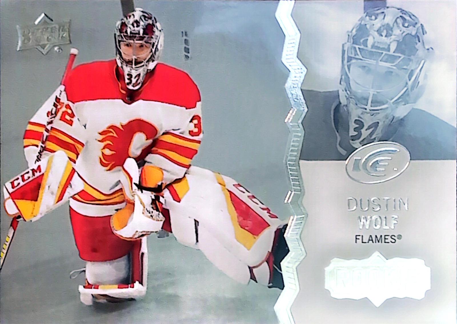 Dustin Wolf #101 Hockey Cards 2023 Upper Deck Ice Hockey