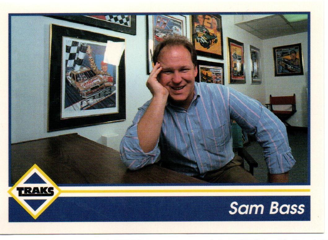 Sam Bass #13 Racing Cards 1992 Traks NASCAR