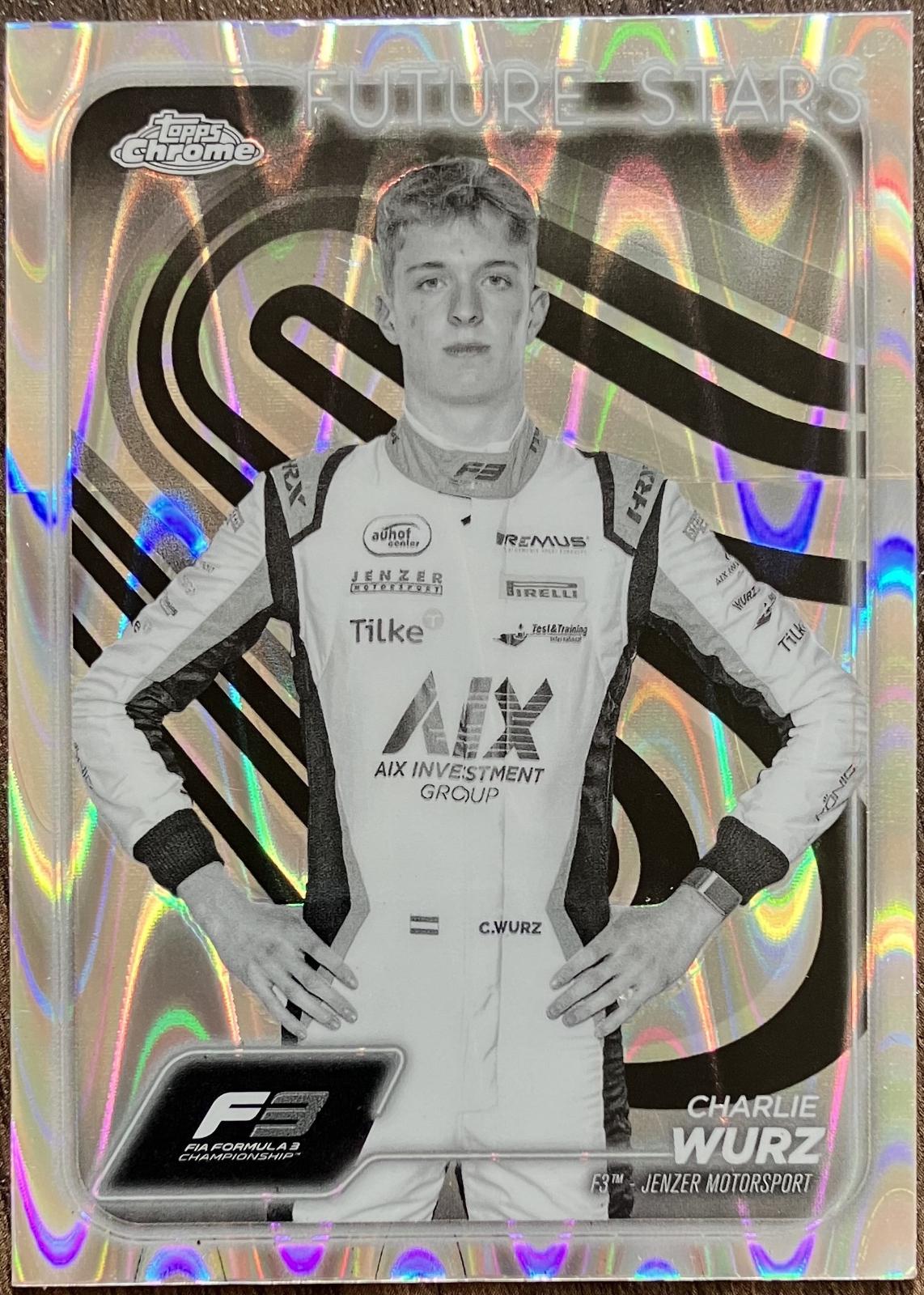 Charlie Wurz [Black White RayWave Refractor] #58 Prices | 2024 Topps ...