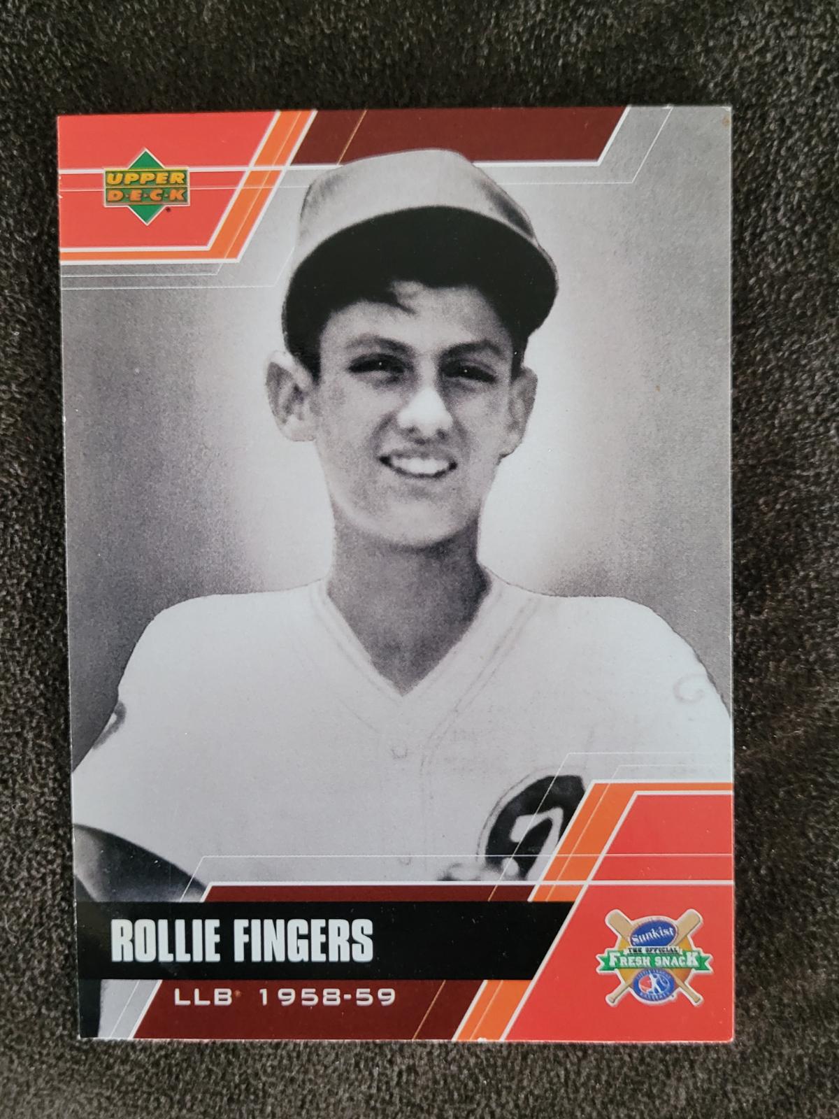 Rollie Fingers #1 Baseball Cards 2004 Upper Deck Sunkist Fresh Snack